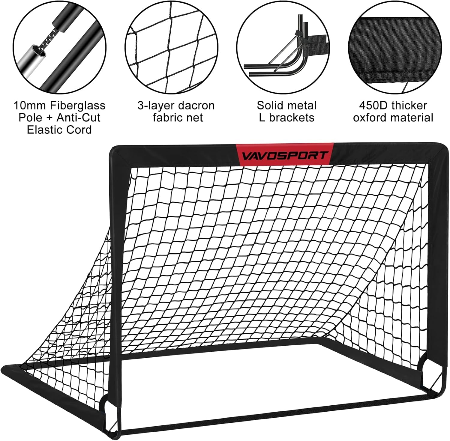 Kids Soccer Goals for Backyard Set of 2,Soccer Training Equipment