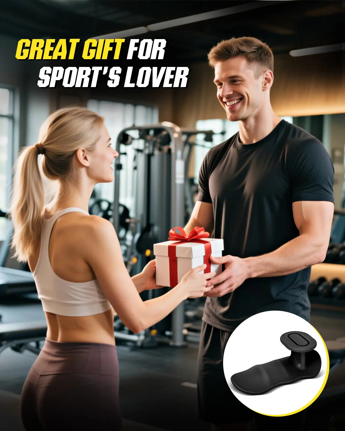 Weight Lifting Grips for Women & Men, Anti-Slip Rubber Gym Gloves for Palm Protection, Suitable for Dumbbell、Pull-Up、Deadlift, Home Gym Accessories, Athletic Accessory
