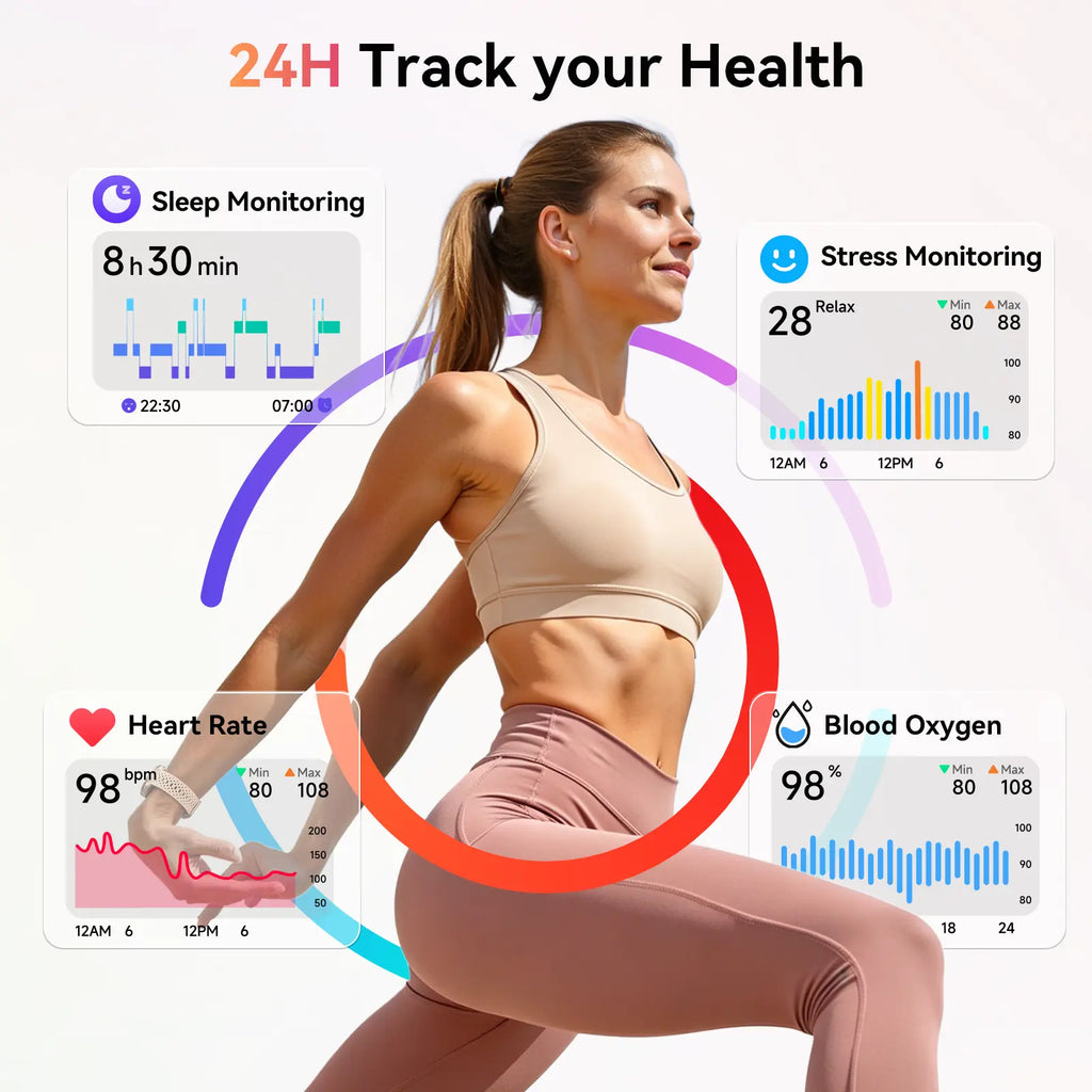 FANY AR-02 Calling Smart Watch - 1.27In AMOLED Full Touch Screen, IP68 Waterproof, Bluetooth Music Player, Heart Rate/Sleep Monitor, Electronic Sport Watch for Iphone Samsung Android Phones (2026 Release), Fitness Tracker Smartwatch, Health Watch, Wearabl