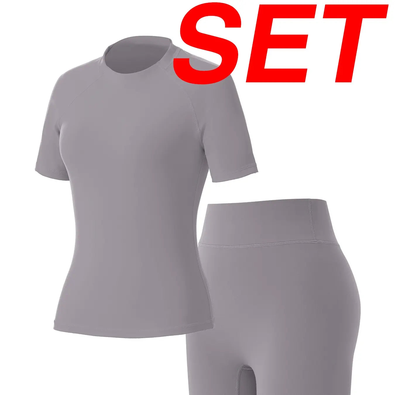 Uncia Active Women Stylish Raglan Short Sleeve Yoga Matching Set, Soft Stretch Crop Top & High Waist Biker Shorts Separates, Multi-Color Moisture Wicking Workout Activewear for Sports Daily Wear Backtoschool,Back to School,Back to School Haul Tiktokshopba