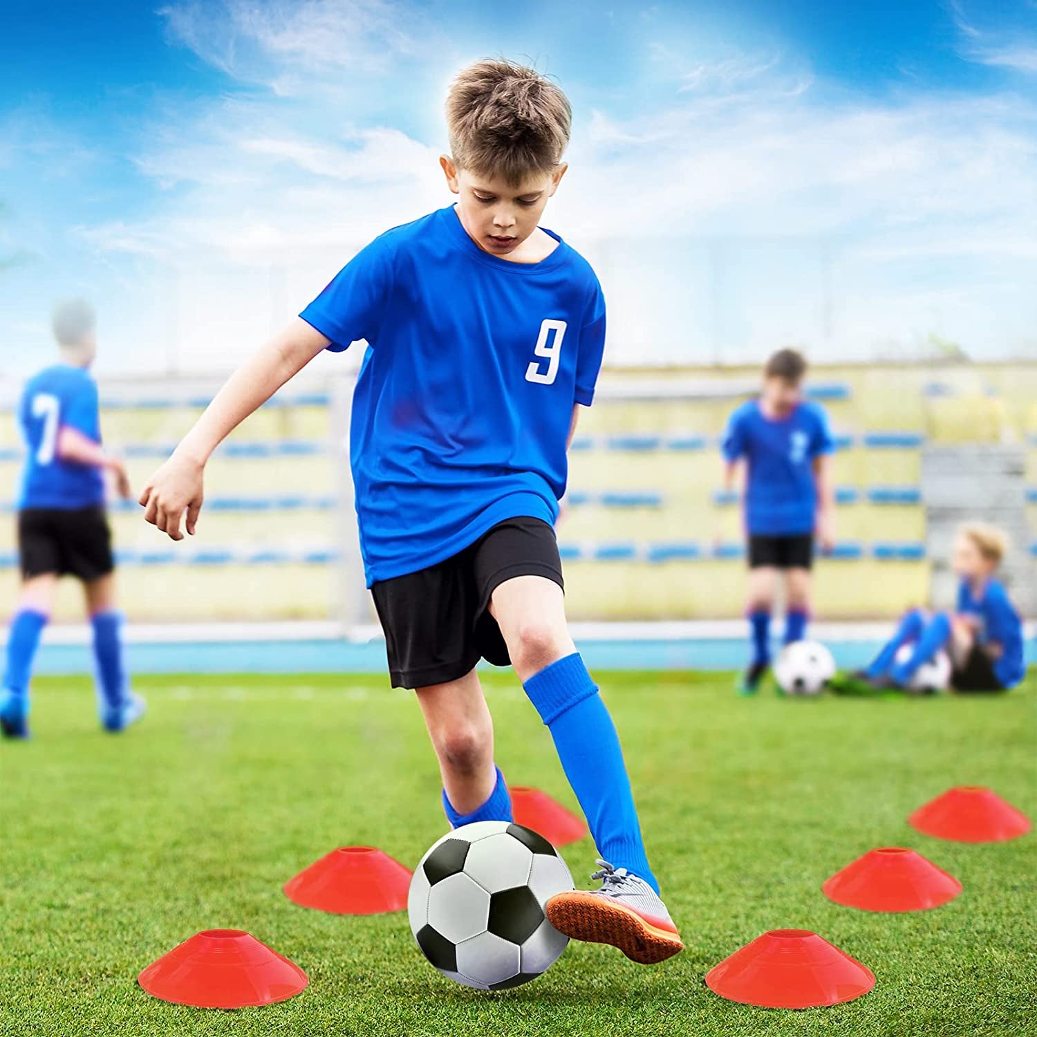 Kids Soccer Goals for Backyard Set of 2,Soccer Training Equipment