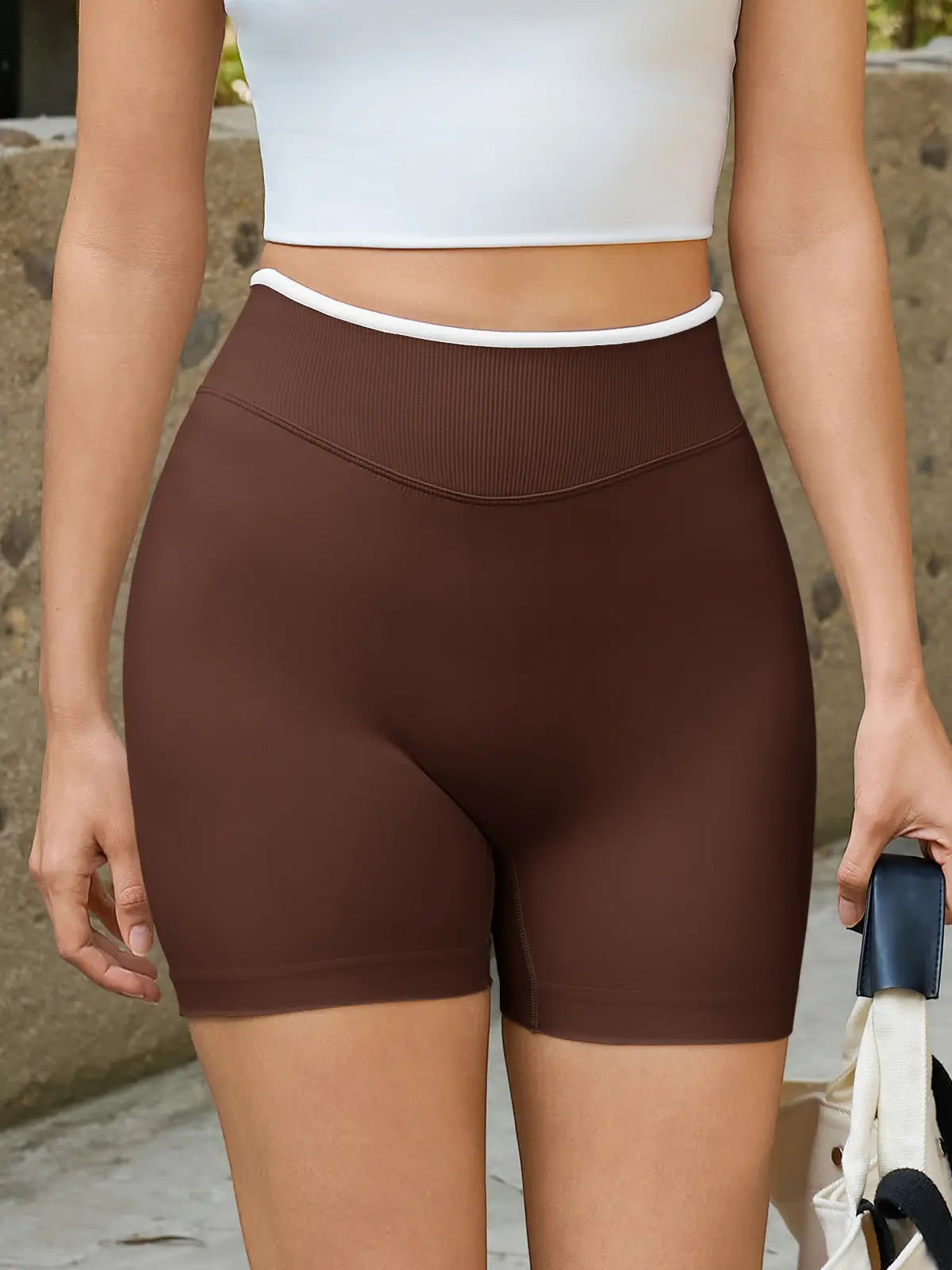 Aoysky Womens Workout Shorts 4.1" Scrunch Butt Biker Shorts High Waisted Yoga Gym Running Booty Shorts, Skinny Biker Shorts, Women'S Fashion, Scrunched Shorts