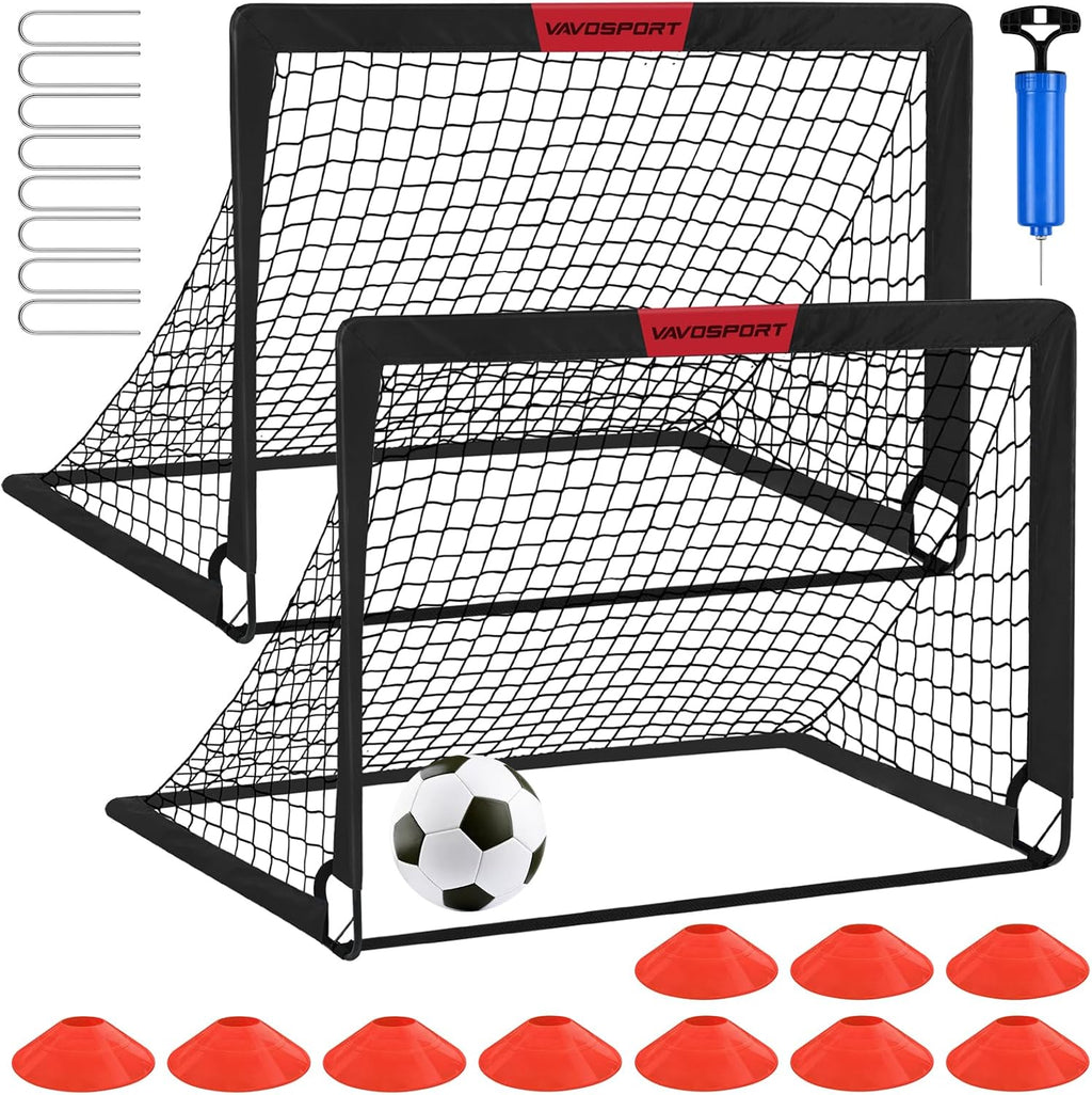 Kids Soccer Goals for Backyard Set of 2,Soccer Training Equipment