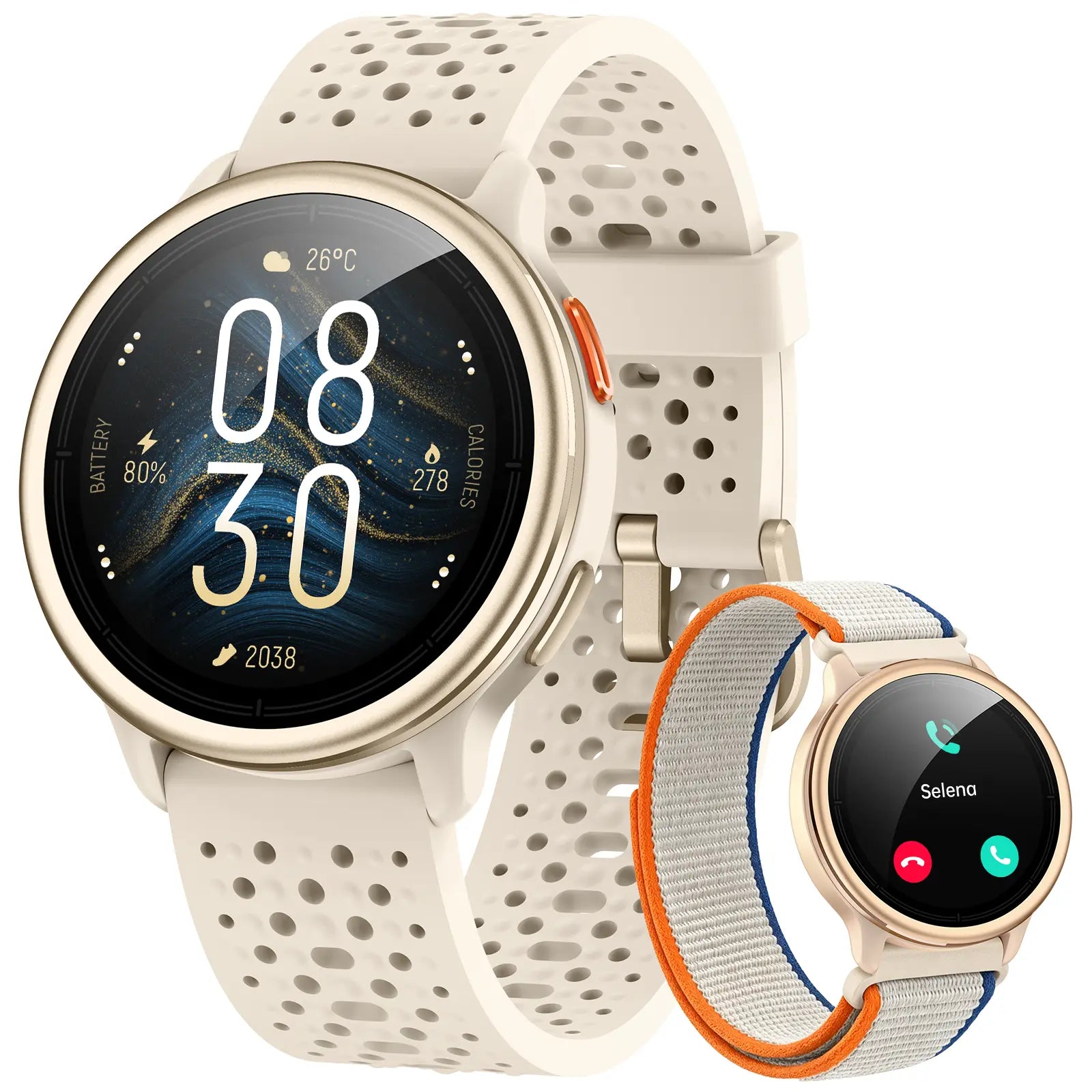 FANY AR-02 Calling Smart Watch - 1.27In AMOLED Full Touch Screen, IP68 Waterproof, Bluetooth Music Player, Heart Rate/Sleep Monitor, Electronic Sport Watch for Iphone Samsung Android Phones (2026 Release), Fitness Tracker Smartwatch, Health Watch, Wearabl
