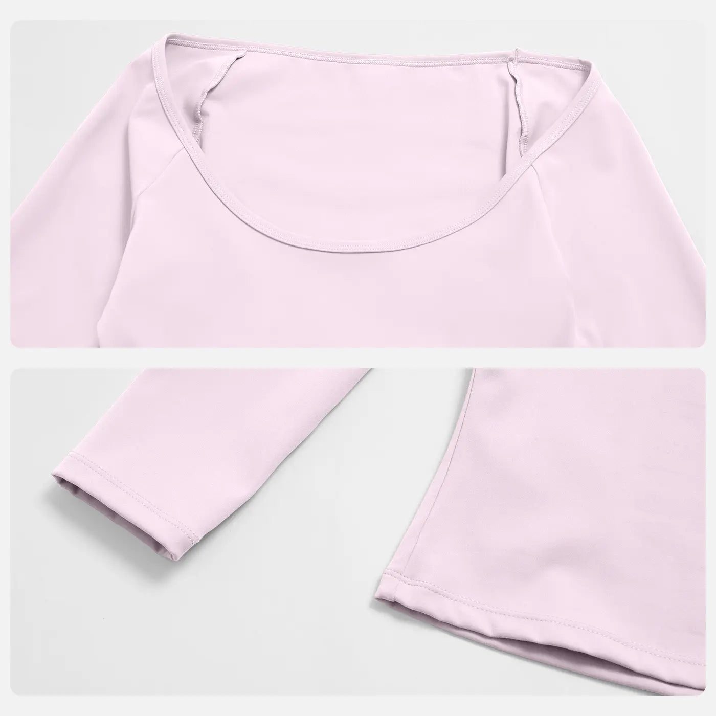 MFVIM Women’S Pure-Yet-Sensual Off-The-Shoulder Slim-Fit, Waist-Cinching, Second-Skin Feel 3/4-Sleeve Yoga Pants Two-Piece Set; High-Waisted, Tummy Control Shaping for Fitness and Pilates, Suitable for Everyday Wear.