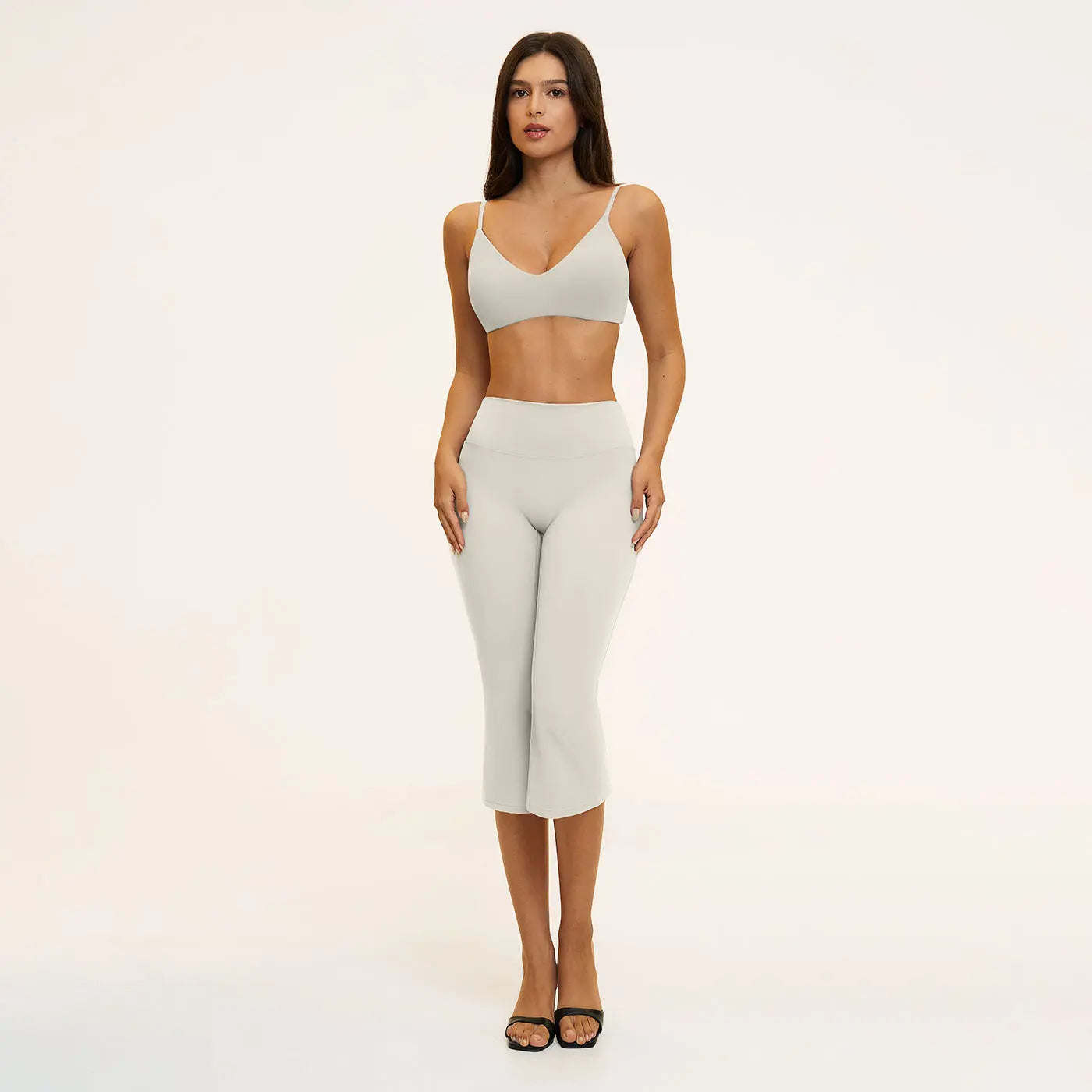 Tenwolf Women’S Casual Sports Yoga Set — Shock-Absorbing, Beautiful Back Design, Butt-Lifting High Waist, Running Two-Piece for Outdoor Fitness